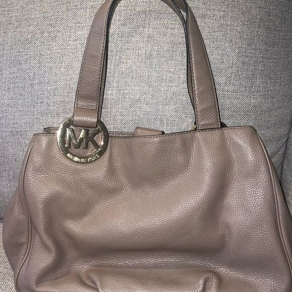 michael‎ kors Fulton large brown and gray shoulder bag - Picture 8 of 12